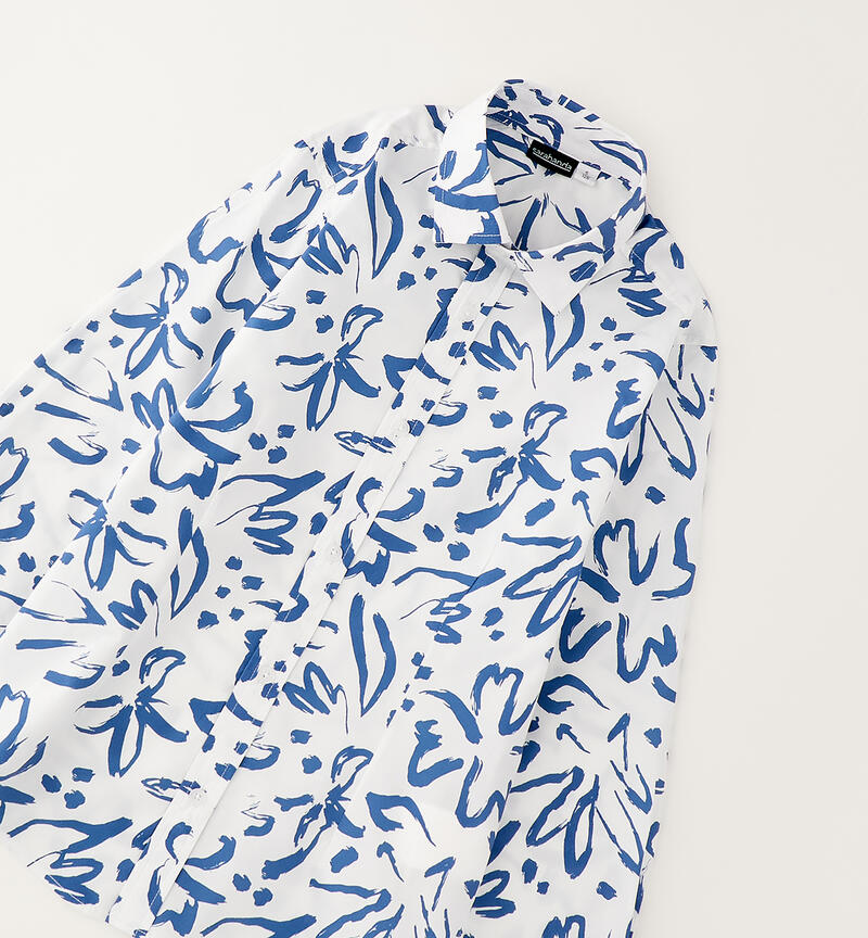 Boy's shirt BIANCO-ROYAL-6BVS