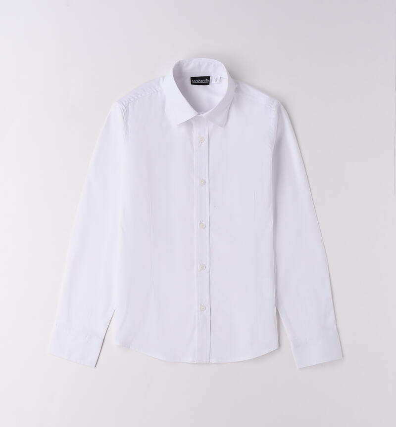 Camicia da ragazzo BIANCO-0113