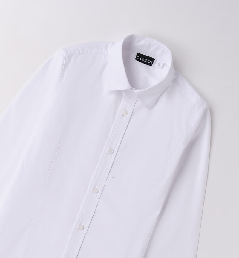 Camicia da ragazzo BIANCO-0113