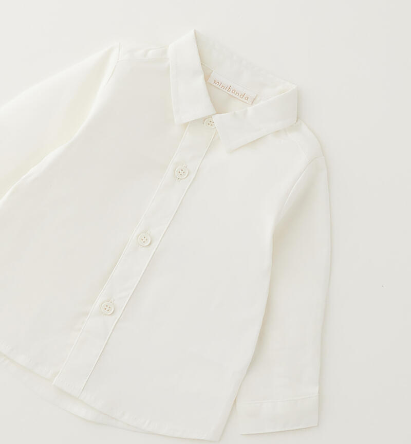 Camicia elegante neonato PANNA-0112