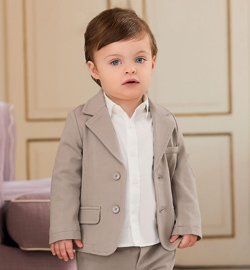 Camicia elegante neonato PANNA-0112