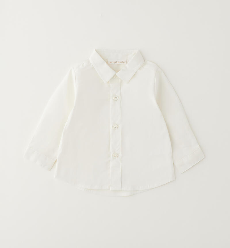 Camicia elegante neonato PANNA-0112