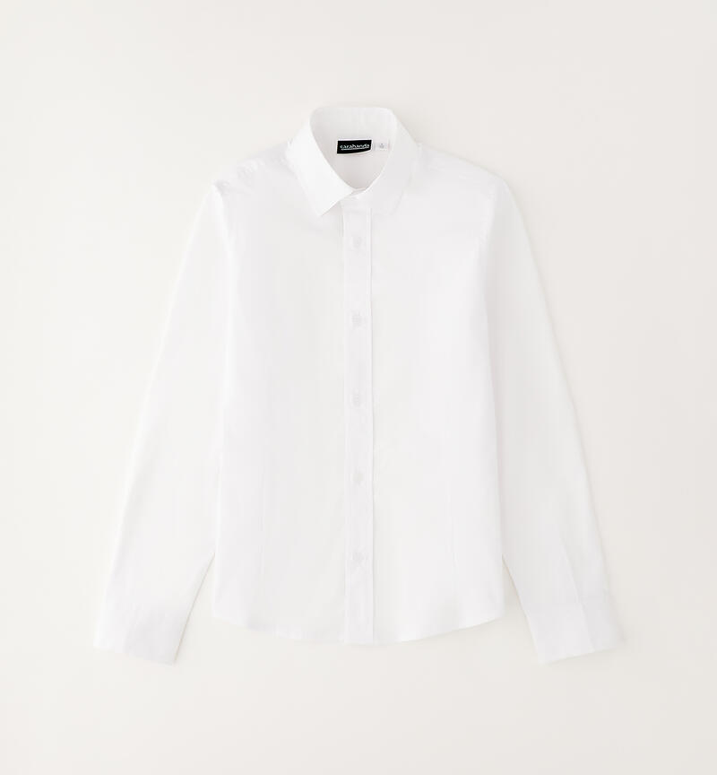 Elegant shirt for boys BIANCO-0113