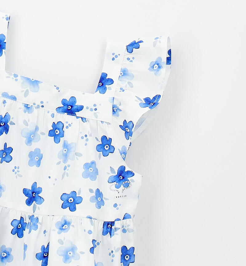 Camicia estiva bambina BIANCO-AZZURRO-6CAN