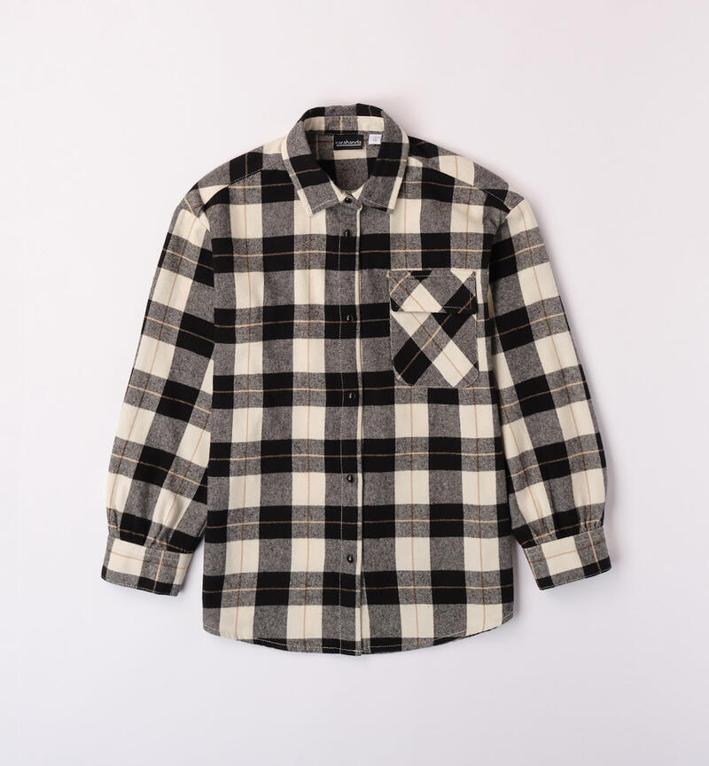 Sarabanda flannel shirt for girls from 8 to 16 years BURRO-0215