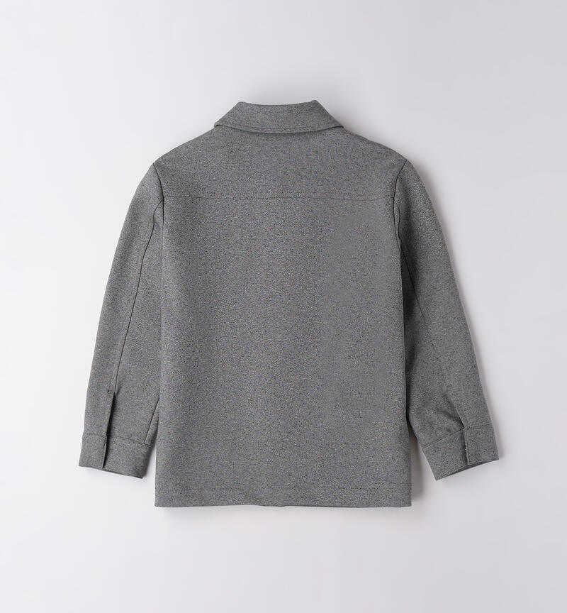 Camicia modello giubbotto ragazzo GRIGIO MELANGE-8992
