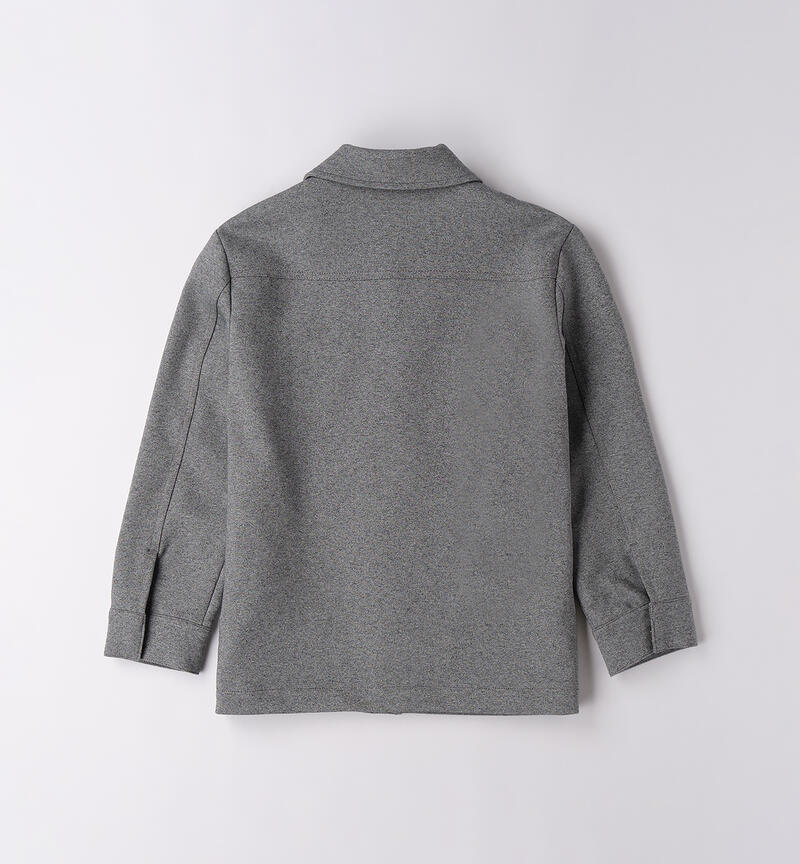 Camicia modello giubbotto ragazzo GRIGIO MELANGE-8992