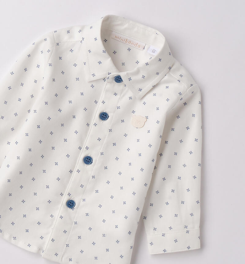 Camicia neonato cerimonia
 PANNA-AZZURRO-6BRU