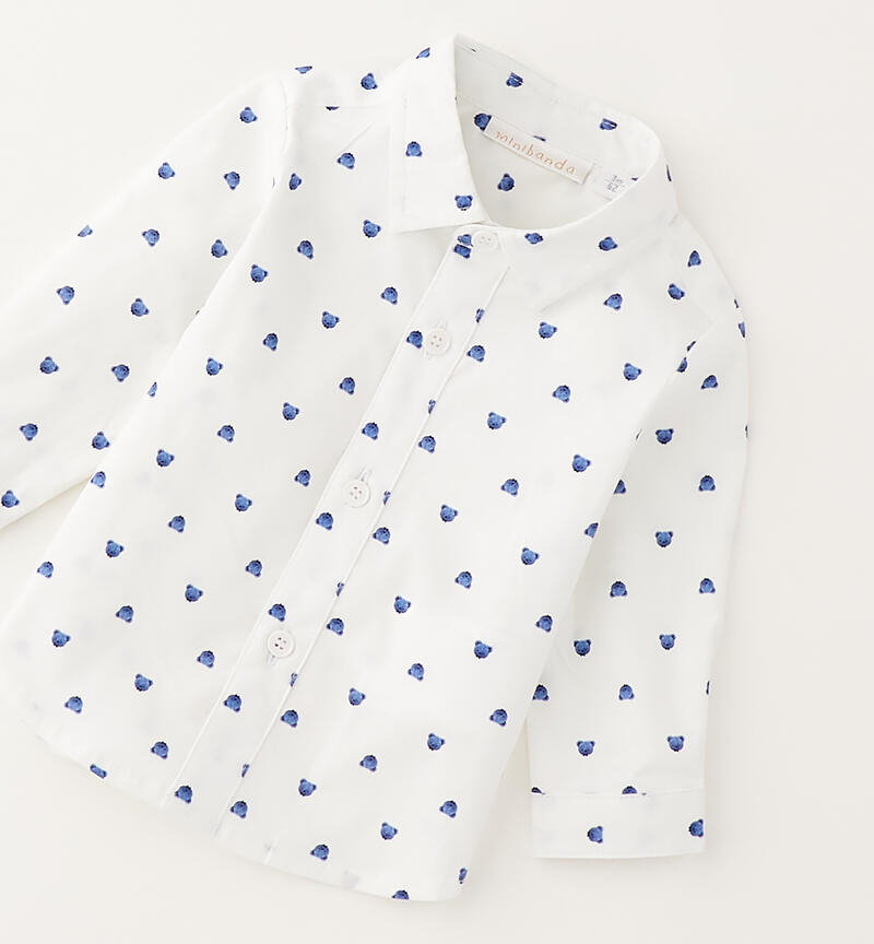 Minibanda baby shirt BIANCO-AZZURRO-6BVZ