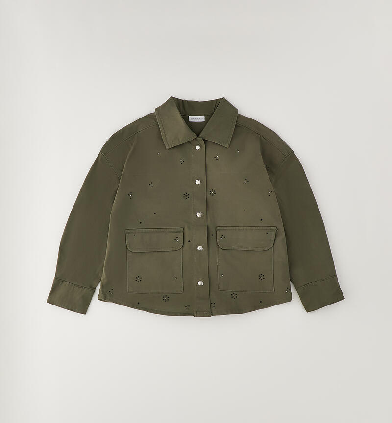 Camicia verde militare ragazza VERDE MILITARE-5554