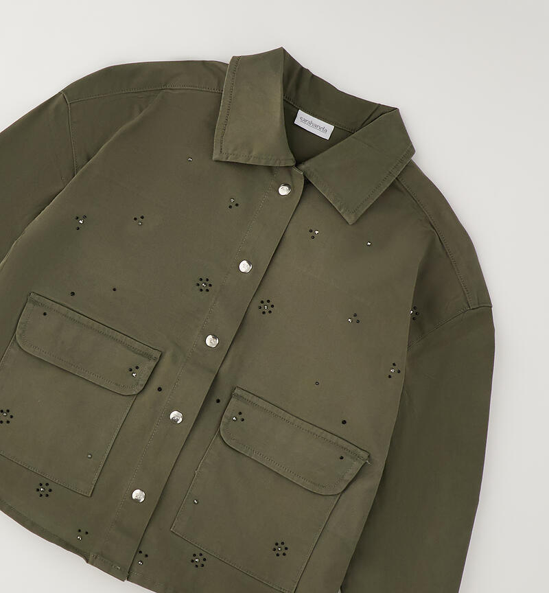 Camicia verde militare ragazza VERDE MILITARE-5554