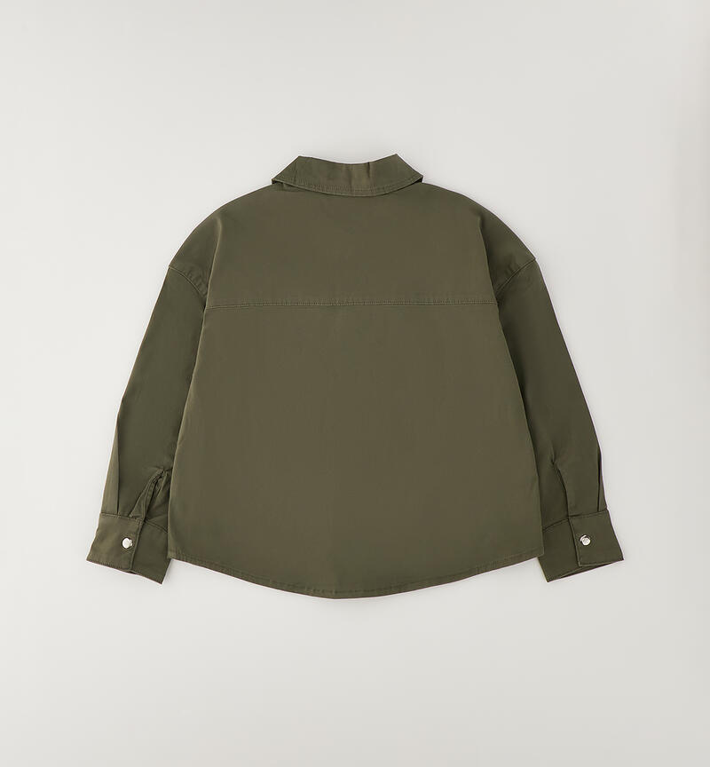 Camicia verde militare ragazza VERDE MILITARE-5554