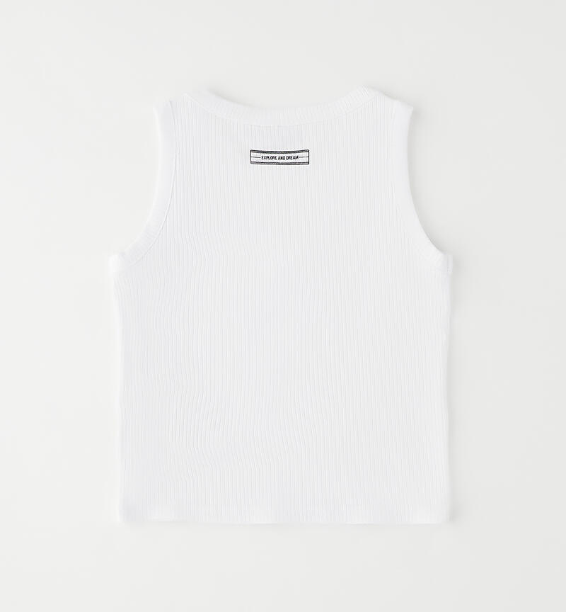 Sarabanda girls' tank top BIANCO-0113