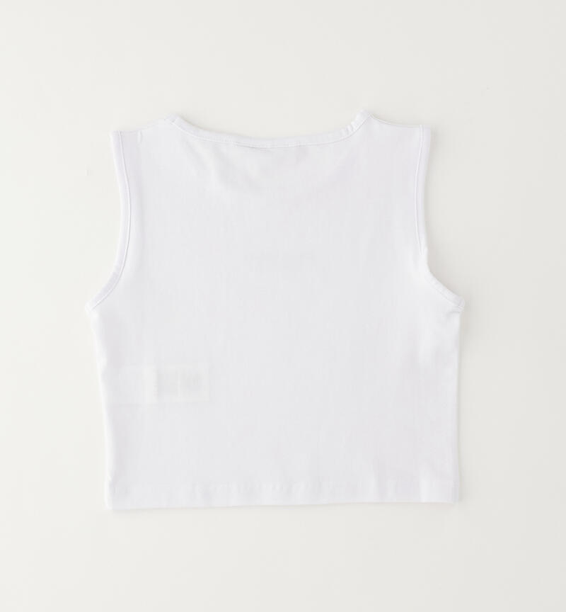 Canotta Sarabanda ragazza BIANCO-0113