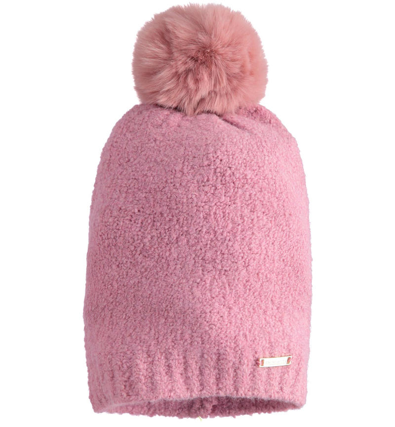 Sarabanda girl's knit hat from 9 months to 8 years ROSA ANTICO-2748