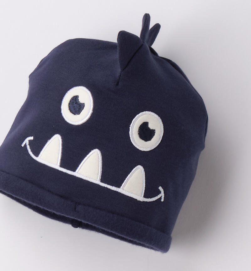 Sarabanda hat with spines for boys from 9 months to 8 years NAVY-3854
