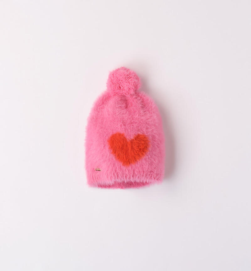 Sarabanda heart hat for girls from 9 months to 8 years ROSA-2426