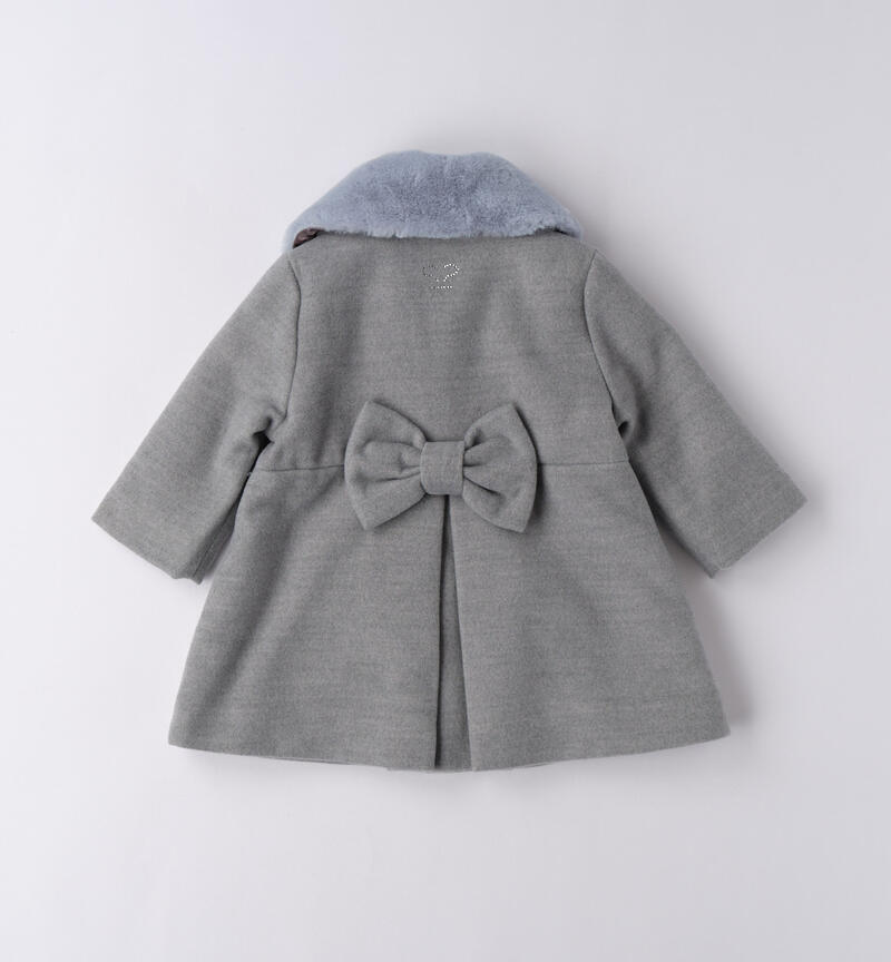 Cappotto per bambina GRIGIO MELANGE-8967