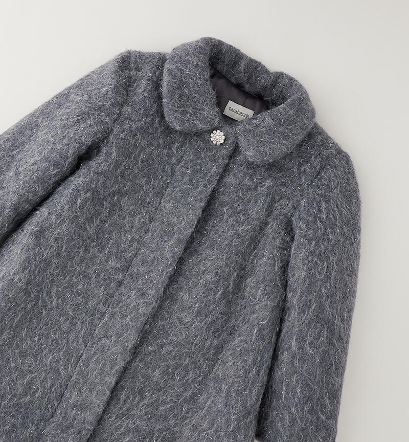Coat for girls GRIGIO MELANGE-8967