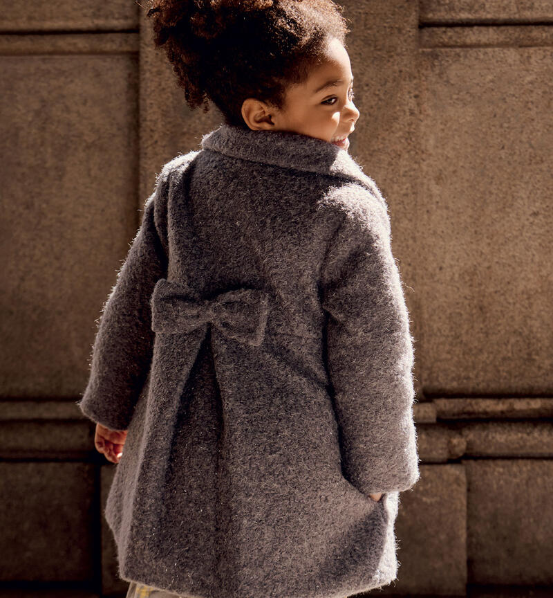 Coat for girls GRIGIO MELANGE-8967