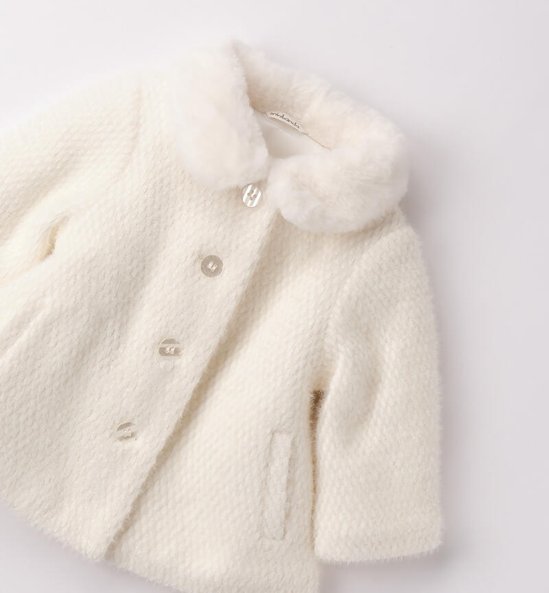 Cappotto per bimba PANNA-0112