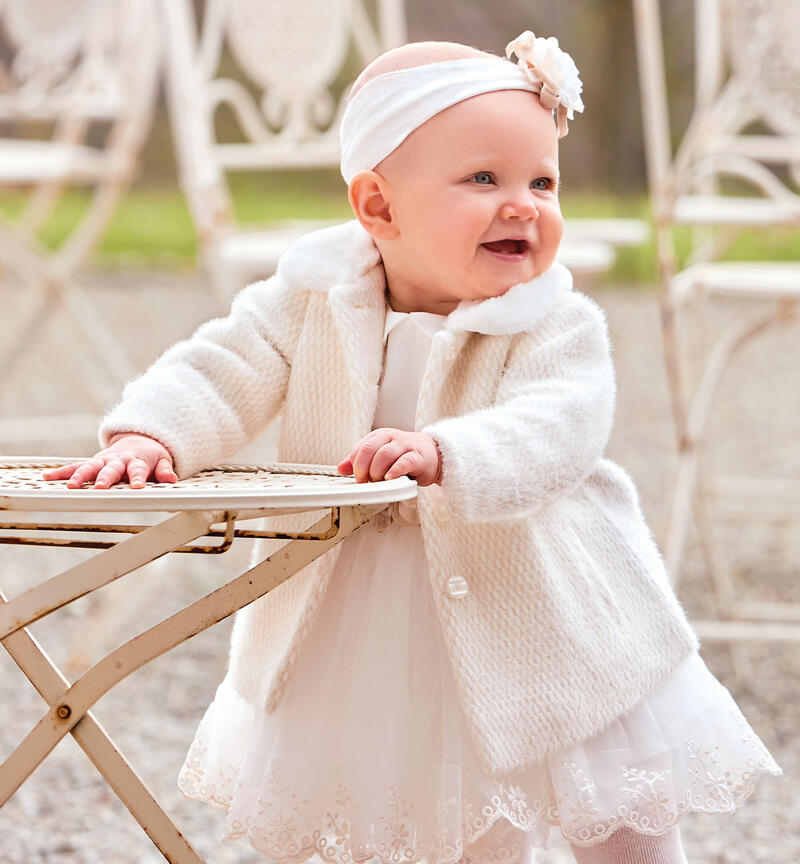 Cappotto per bimba PANNA-0112
