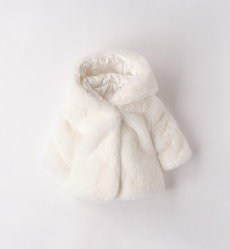 Cappotto per neonata PANNA-0112