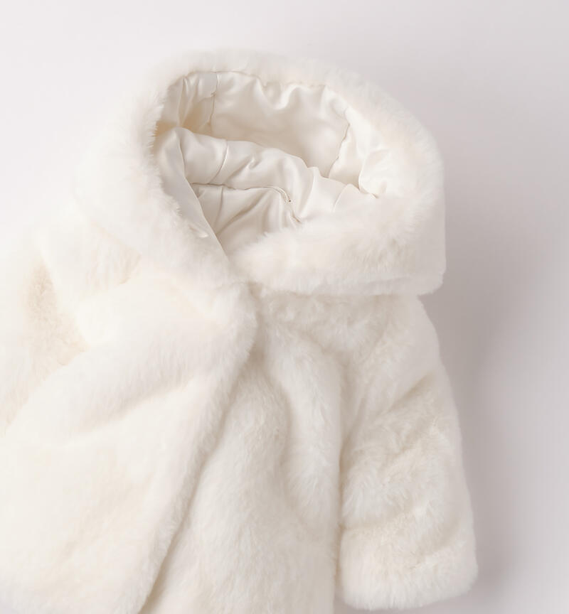 Cappotto per neonata PANNA-0112