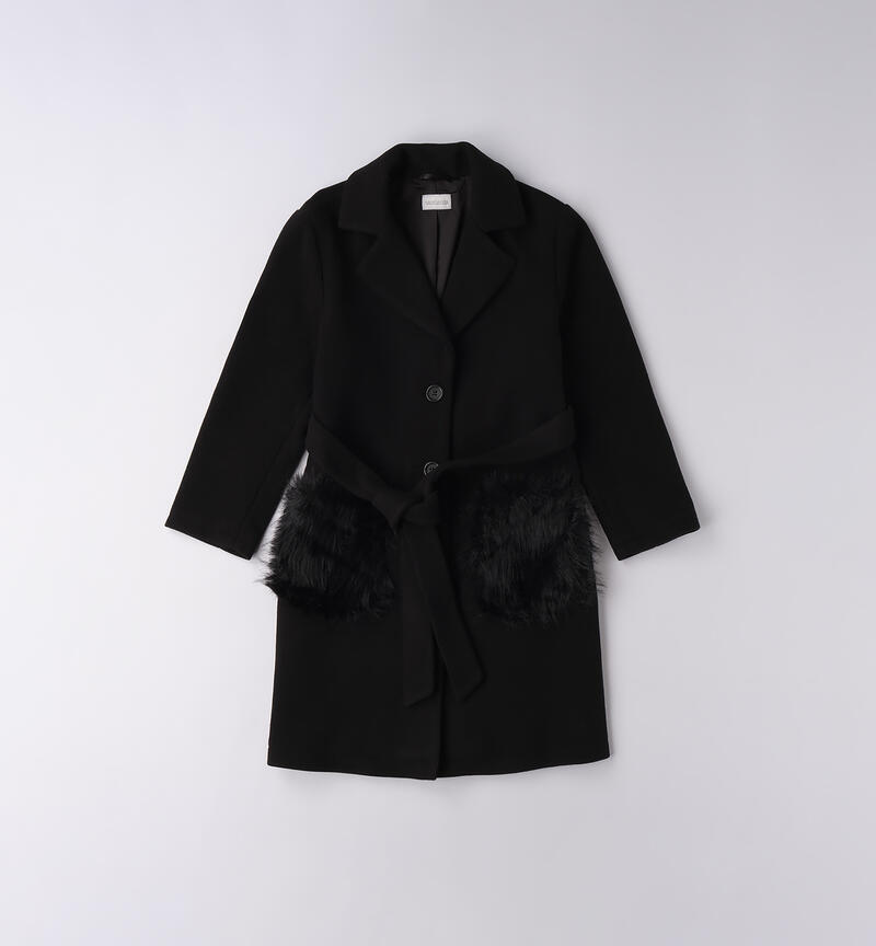 Cappotto per ragazza NERO-0658