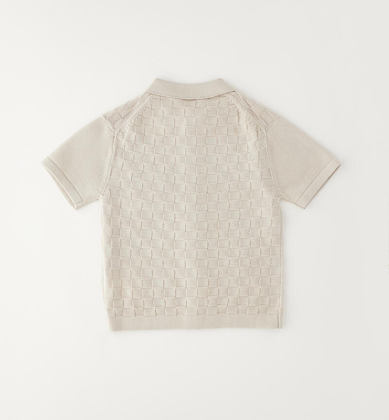 Cardigan 100% cotone bambino  ECRU'-0432