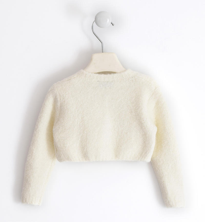 Sarabanda girl's cardigan with bow from 9 months to 8 years PANNA-0112