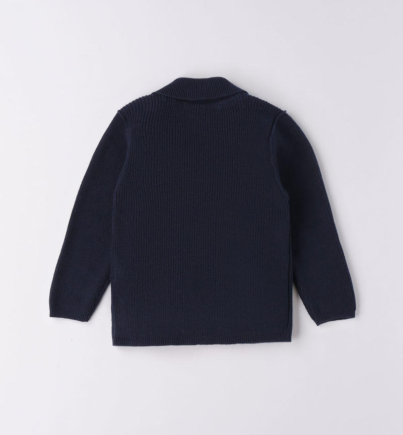 Sarabanda cardigan for boys from 9 months to 8 years NAVY-3854