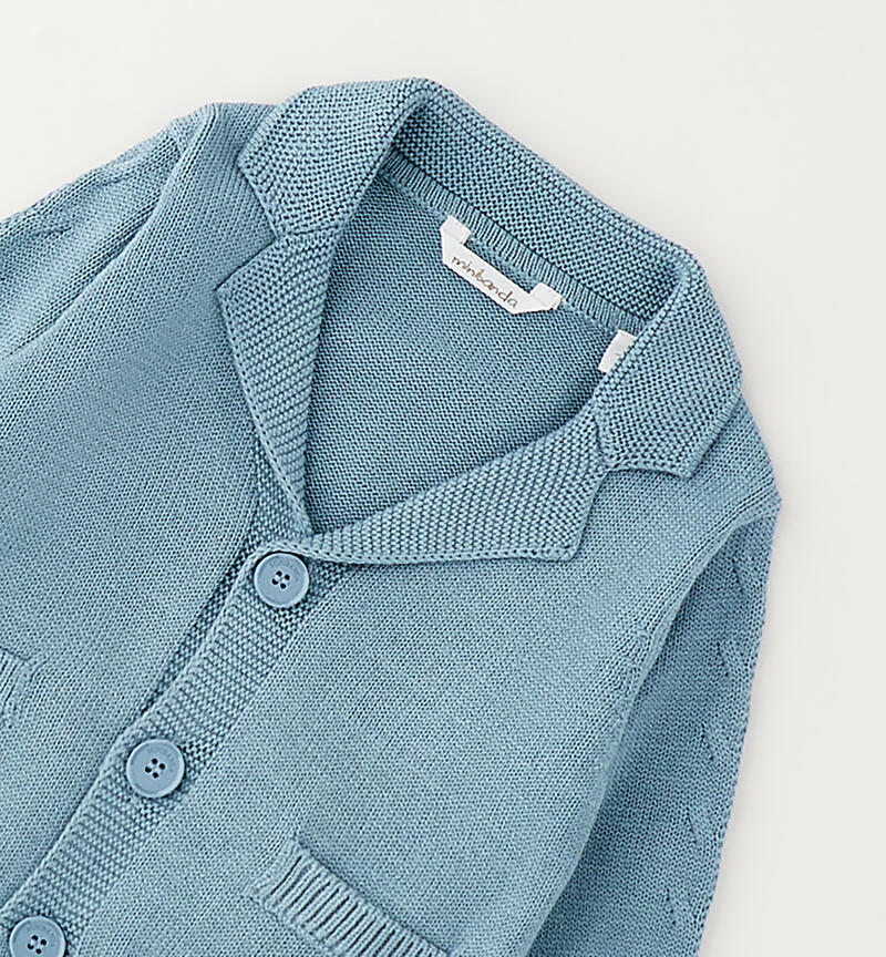 Minibanda baby cardigan VERDE ACQUA-3955