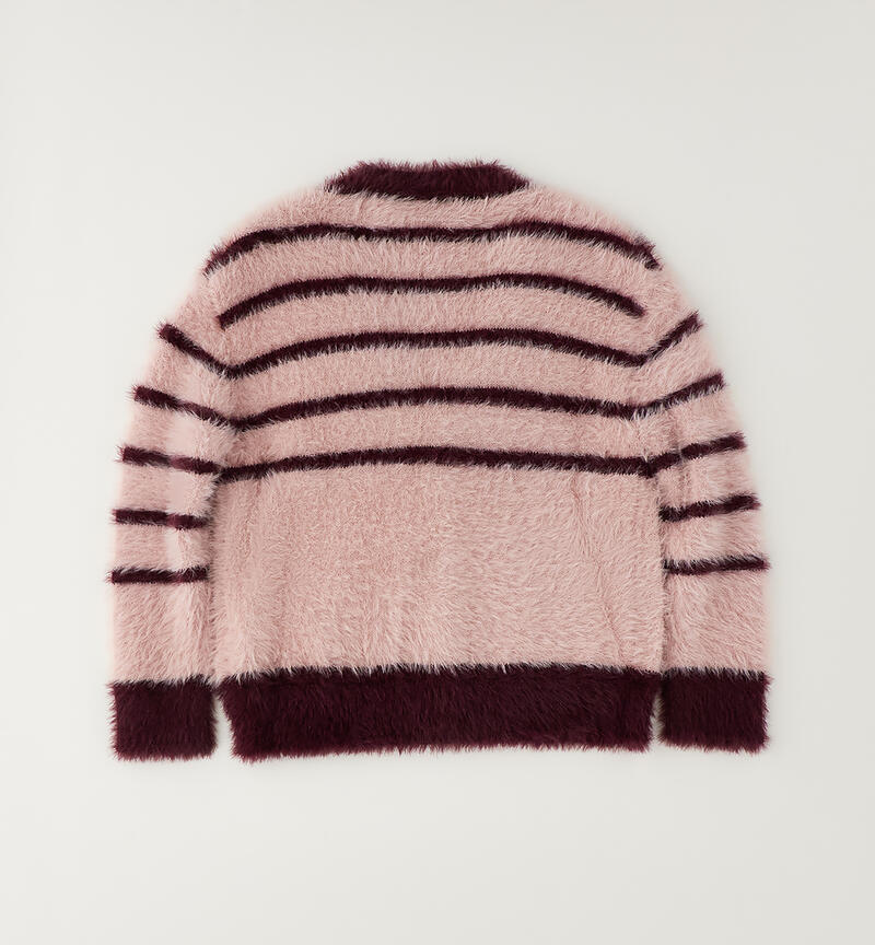 Girls' cardigan GRAPE WINE-3055