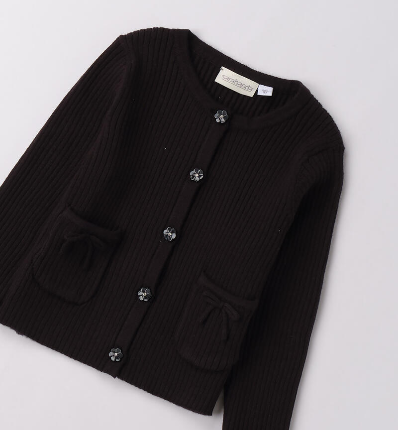 Cardigan da bambina NERO-0658