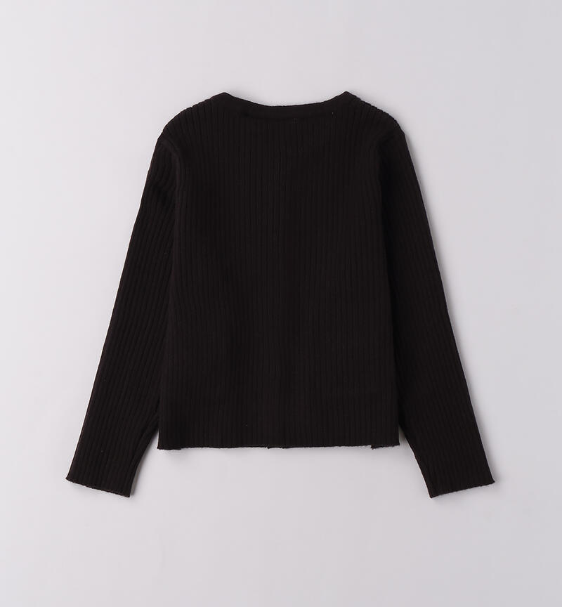 Cardigan da bambina NERO-0658