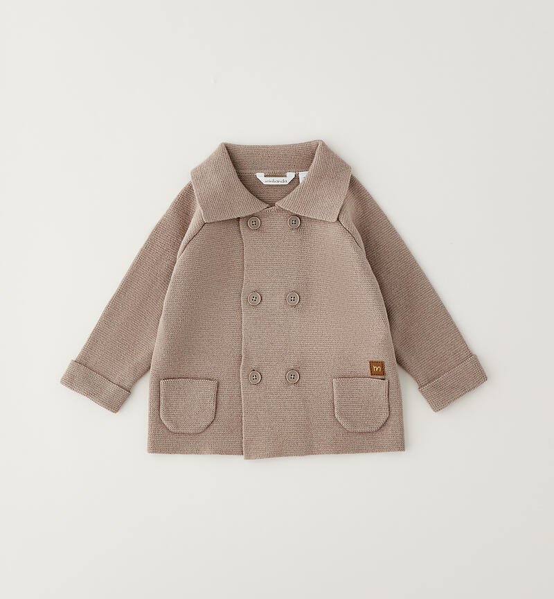 Cardigan da neonato BEIGE SCURO-0445