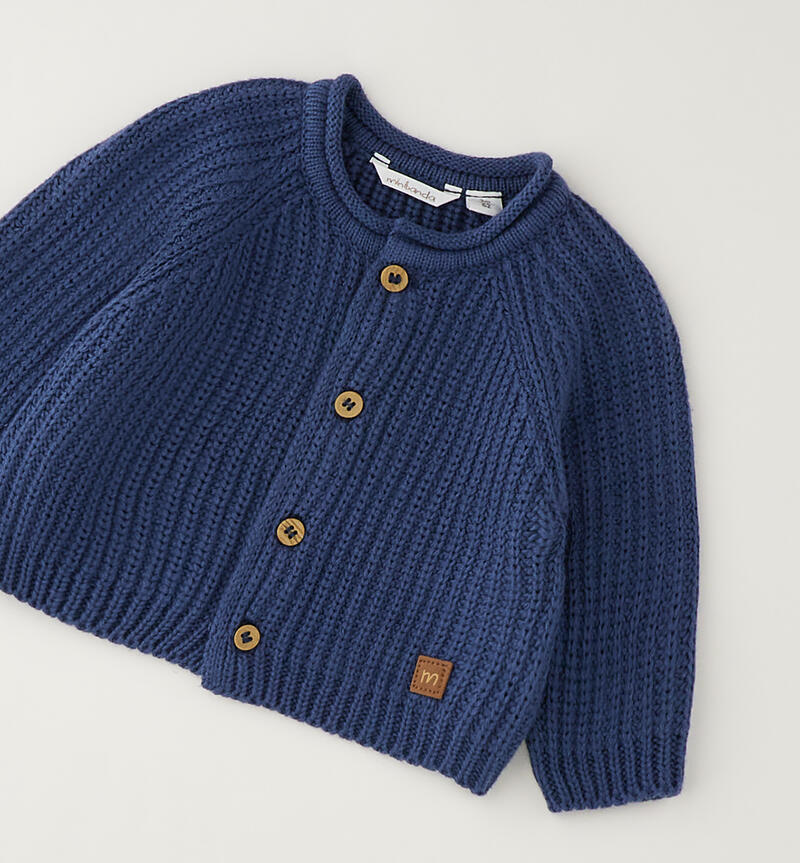 Baby Miniband Cardigan AVION/GRIGIO-3928