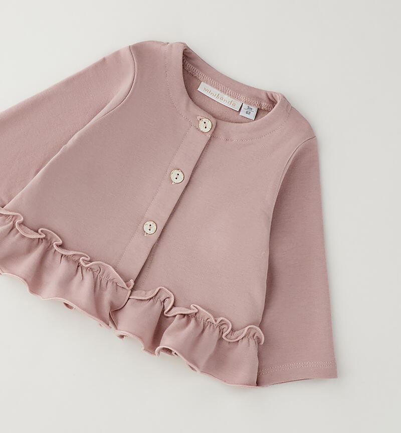 Cardigan neonata Minibanda LIGHT PINK-2921
