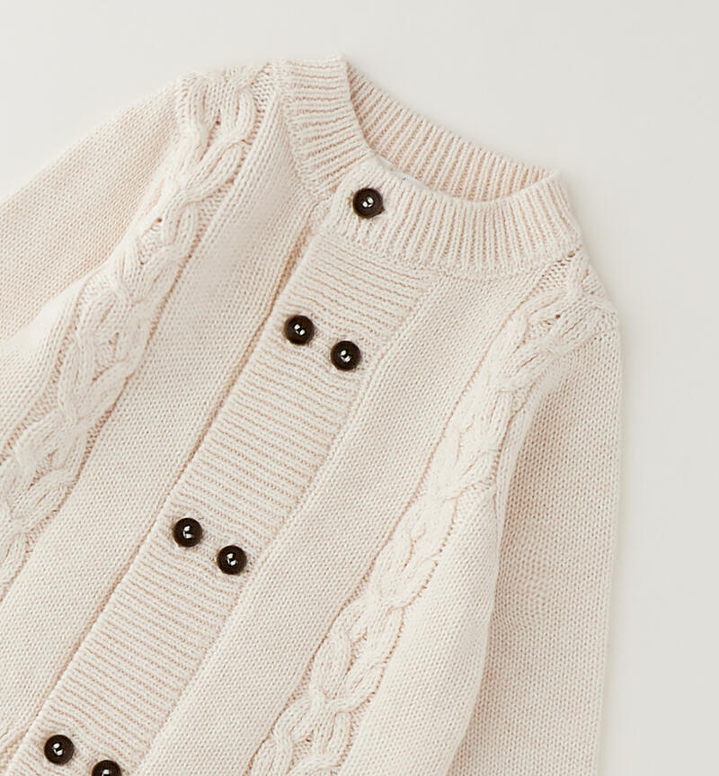 Cardigan neonato Minibanda BEIGE MELANGE-8830