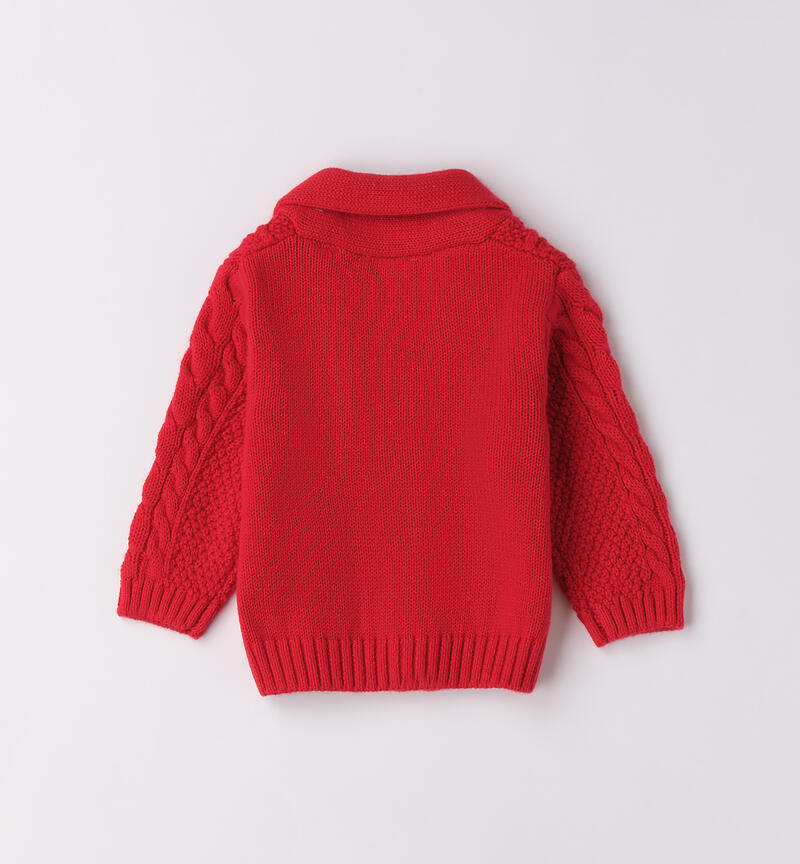 Cardigan neonato Minibanda ROSSO-2253