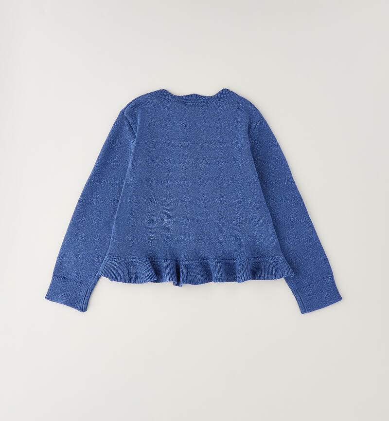 Cardigan per bambina AVION-SILVER LUREX-8111