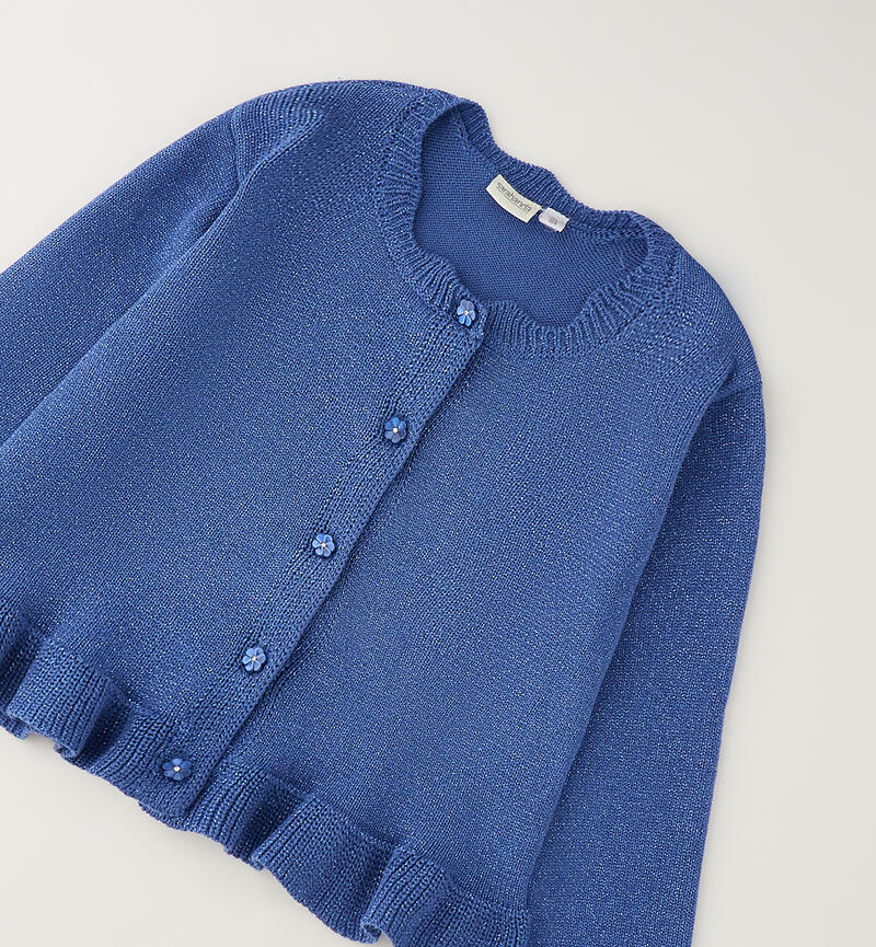 Cardigan per bambina AVION-SILVER LUREX-8111