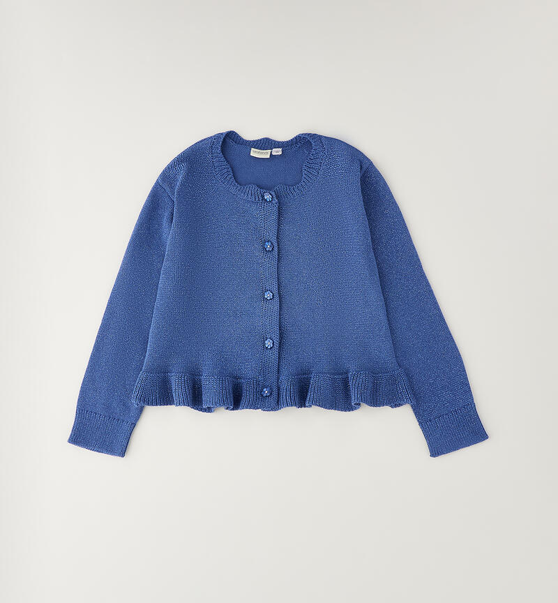 Cardigan per bambina AVION-SILVER LUREX-8111