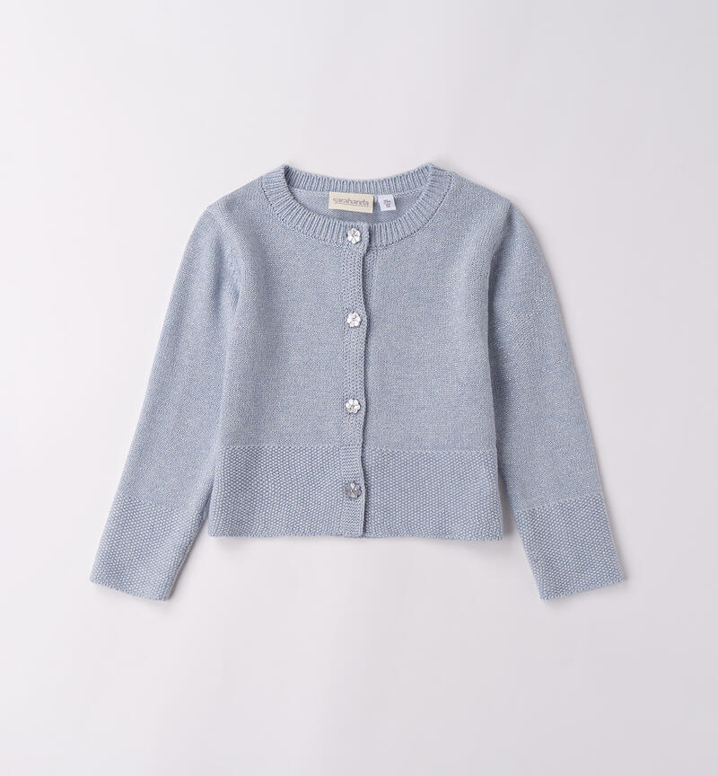 Cardigan per bambina AZZURRO MELANGE-8925