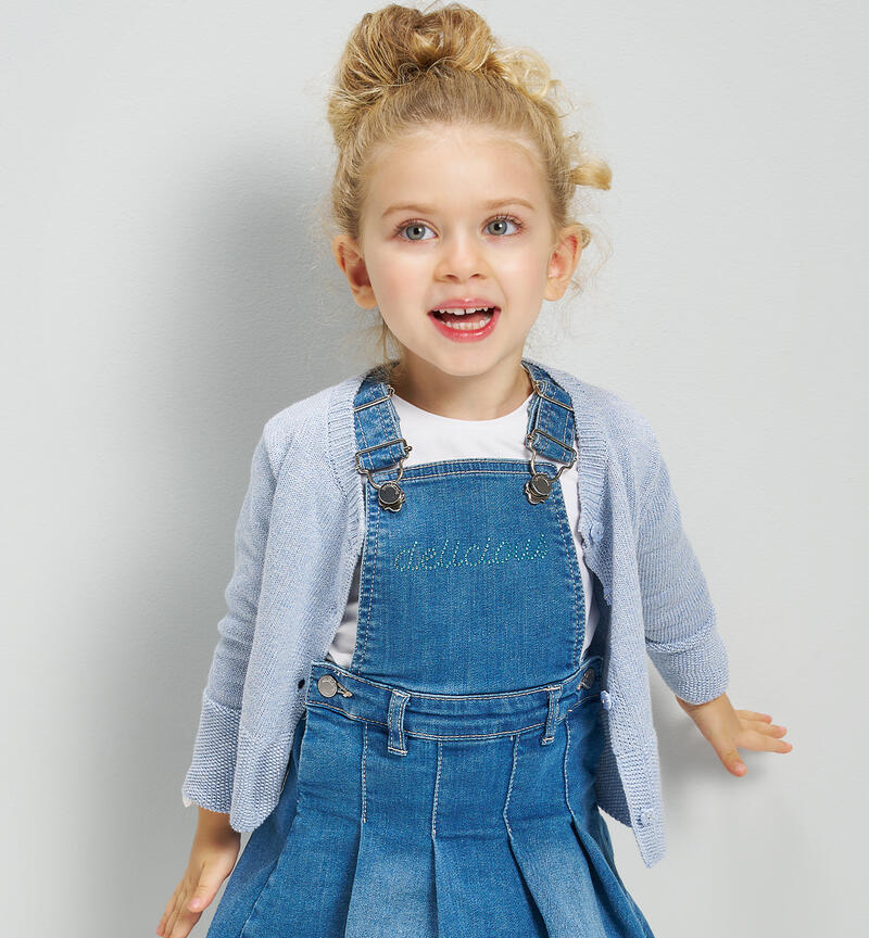 Cardigan per bambina AZZURRO MELANGE-8925