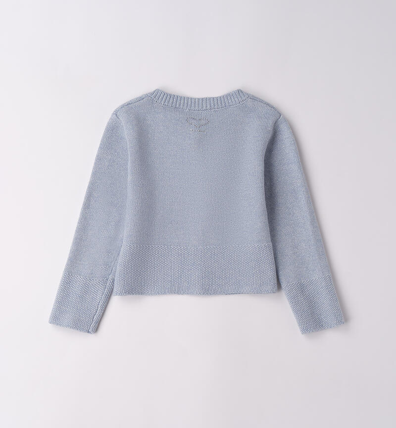 Cardigan per bambina AZZURRO MELANGE-8925