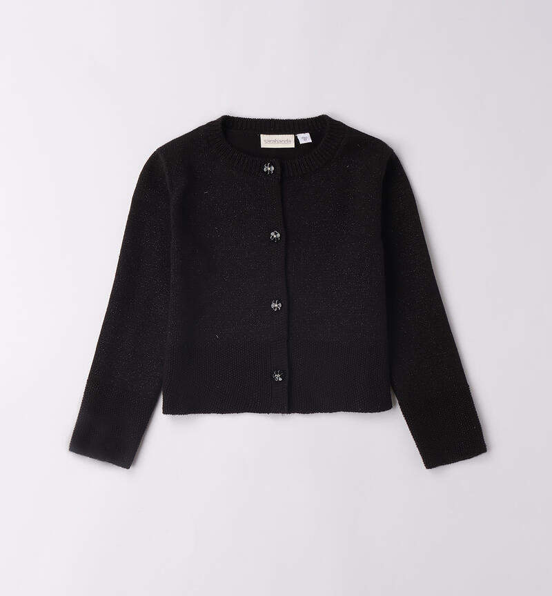 Cardigan per bambina NERO-0658