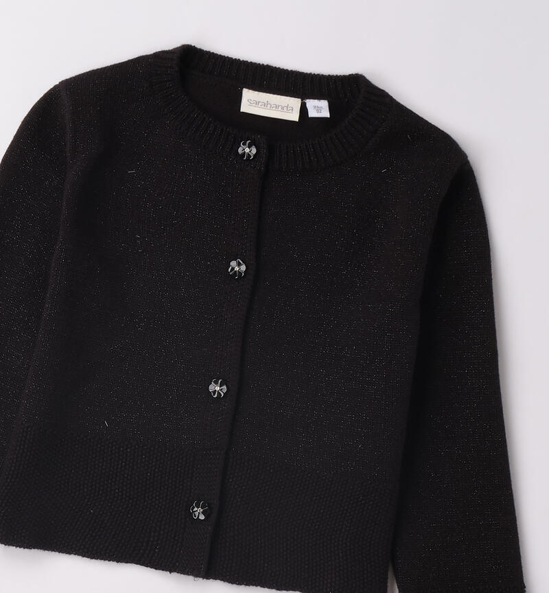 Cardigan per bambina NERO-0658