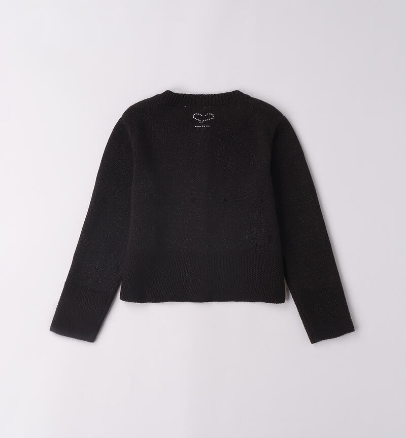 Cardigan per bambina NERO-0658